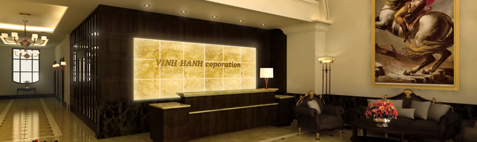 Khu lễ tân và sảnh tại V Building